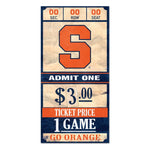 Wholesale-Syracuse Orange ticket Wood Sign 6x12 3/8" thick