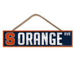 Wholesale-Syracuse Orange Wood Sign-with Rope 4" x 17"