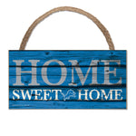 Detroit Lions Wood Sign w/Rope 5" x 10"
