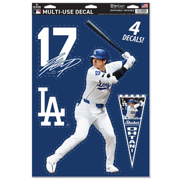 Los Angeles Dodgers PLAYERS CHOICE DIAMOND CLUB(R) Multi-Use Decal 11" x 17" Shohei Ohtani