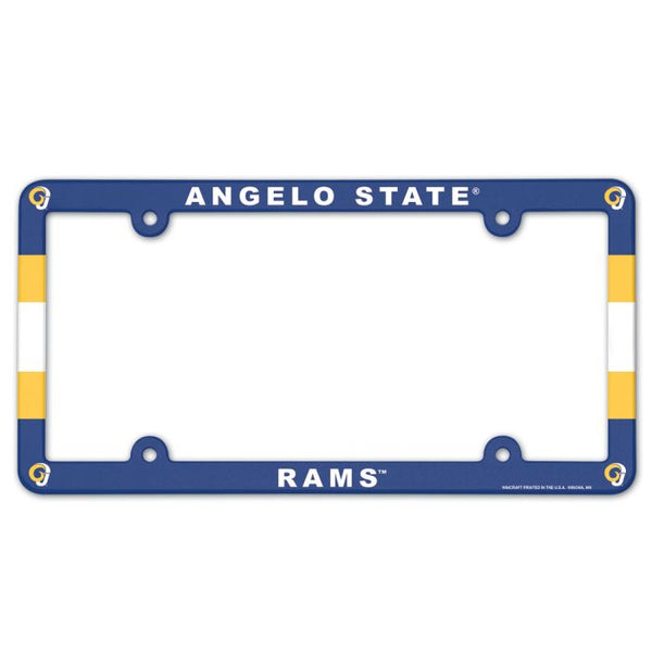 Wholesale-Angelo State Rams Lic Plate Frame Full Color