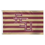 Wholesale-Florida State Seminoles / Stars and Stripes NCAA FSU LOGO WITH STRIPE Flag - Deluxe 3' X 5'