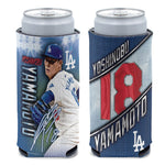 Los Angeles Dodgers 12 oz Slim Can Cooler Yoshinobu Yamamoto