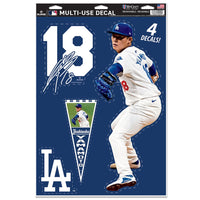 Los Angeles Dodgers PLAYERS CHOICE DIAMOND CLUB(R) Multi-Use Decal 11" x 17" Yoshinobu Yamamoto