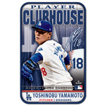 Los Angeles Dodgers Plastic Sign 11" x 17" Yoshinobu Yamamoto