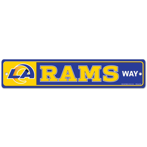 Los Angeles Rams Street / Zone Sign 3.75" x 19"