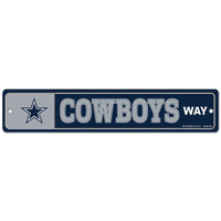 Dallas Cowboys Street / Zone Sign 3.75 x 19
