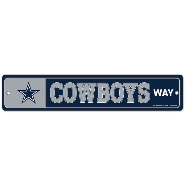 Dallas Cowboys Street / Zone Sign 3.75 x 19
