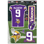 Minnesota Vikings Multi-Use Decal 11" x 17" JJ McCarthy