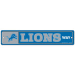 Detroit Lions Street / Zone Sign 3.75" X 19"