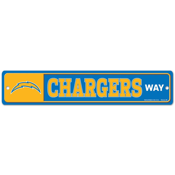 Los Angeles Chargers Street / Zone Sign 3.75" x 19"
