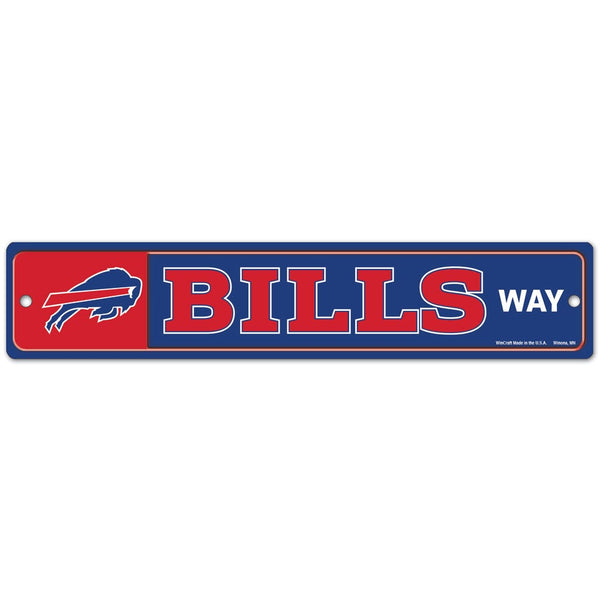 Buffalo Bills Street / Zone Sign 3.75" X 19"