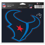 Houston Texans Color Rush Multi-Use Decal - cut to logo 5" x 6"