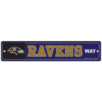 Baltimore Ravens Street / Zone Sign 3.75" X 19"