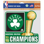 World Champions Boston Celtics NBA Champ Perfect Cut Color Decal 8" x 8"