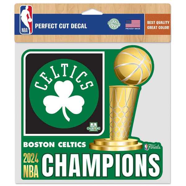 World Champions Boston Celtics NBA Champ Perfect Cut Color Decal 8" x 8"