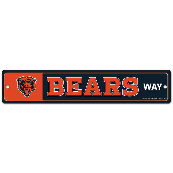 Chicago Bears Street / Zone Sign 3.75" x 19"