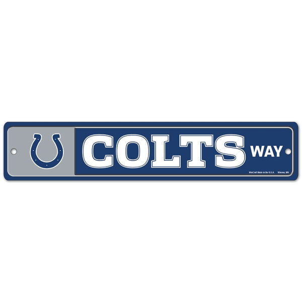 Indianapolis Colts Street / Zone Sign 3.75" X 19"