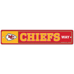 Kansas City Chiefs Street / Zone Sign 3.75" X 19"