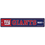 New York Giants Street / Zone Sign 3.75" X 19"