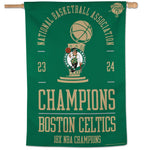 World Champions Boston Celtics NBA Champ Vertical Flag 28" x 40"
