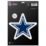 Dallas Cowboys Die Cut Logo Magnet 6.25" x 9"