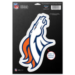 Denver Broncos Die Cut Logo Magnet 6.25" x 9"