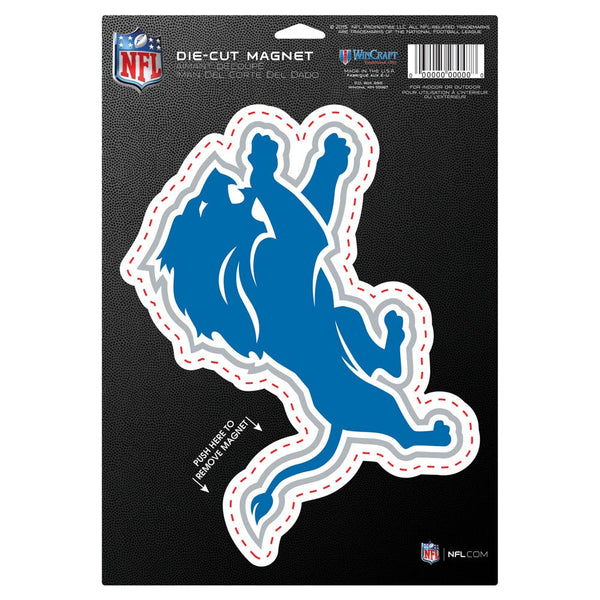 Detroit Lions Die Cut Logo Magnet 6.25" x 9"