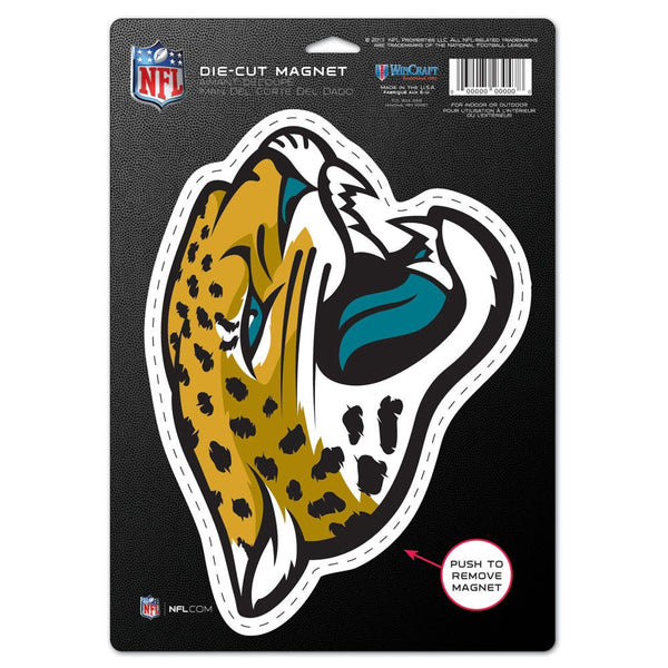 Jacksonville Jaguars Die Cut Logo Magnet 6.25" x 9"