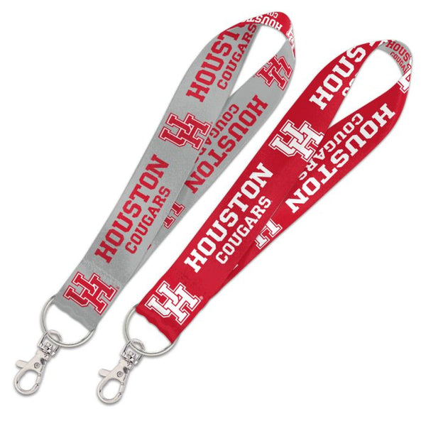 Wholesale-Houston Cougars Lanyard Key Strap 1"