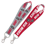 New Mexico Lobos Lanyard Key Strap 1"