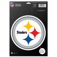 Pittsburgh Steelers Die Cut Logo Magnet 6.25" x 9"