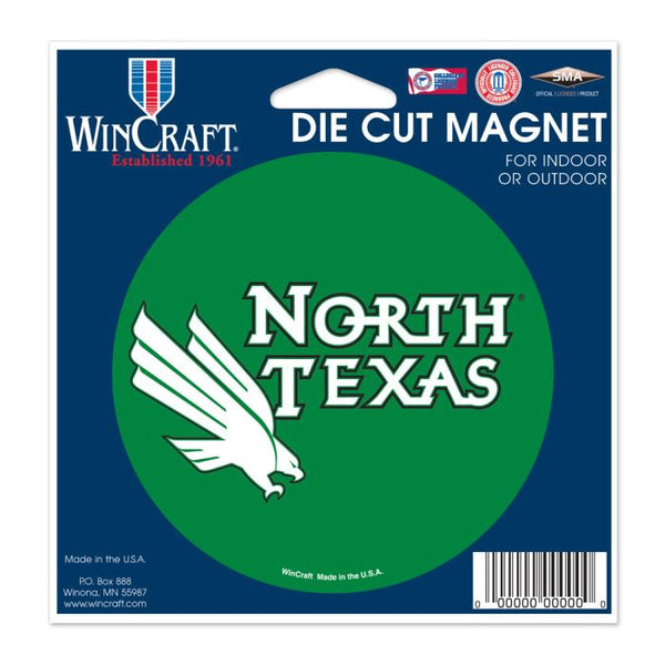 Wholesale-North Texas Mean Green Die Cut Magnet 4.5" x 6"