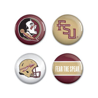 Wholesale-Florida State Seminoles Button 4 Pack 1 1/4" Rnd