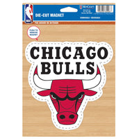 Chicago Bulls Die Cut Logo Magnet 6.25" x 9"