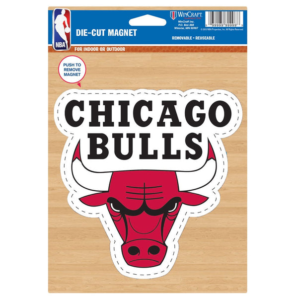 Chicago Bulls Die Cut Logo Magnet 6.25" x 9"