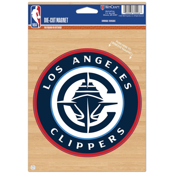 Los Angeles Clippers Die Cut Logo Magnet 6.25" x 9"