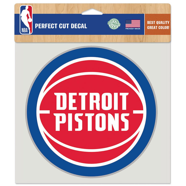 Detroit Pistons Perfect Cut Color Decal 8" x 8"