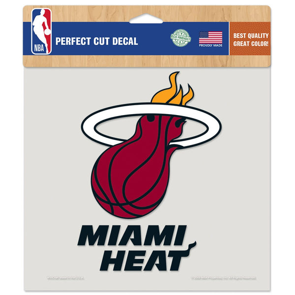 Miami Heat Perfect Cut Color Decal 8" x 8"