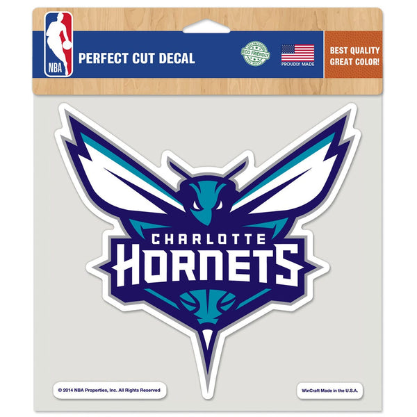 Charlotte Hornets Perfect Cut Color Decal 8" x 8"