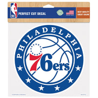 Philadelphia 76ers Perfect Cut Color Decal 8" x 8"