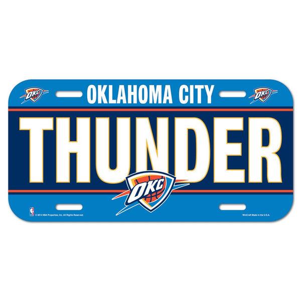Oklahoma City Thunder License Plate