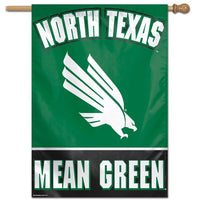 Wholesale-North Texas Mean Green Vertical Flag 28" x 40"