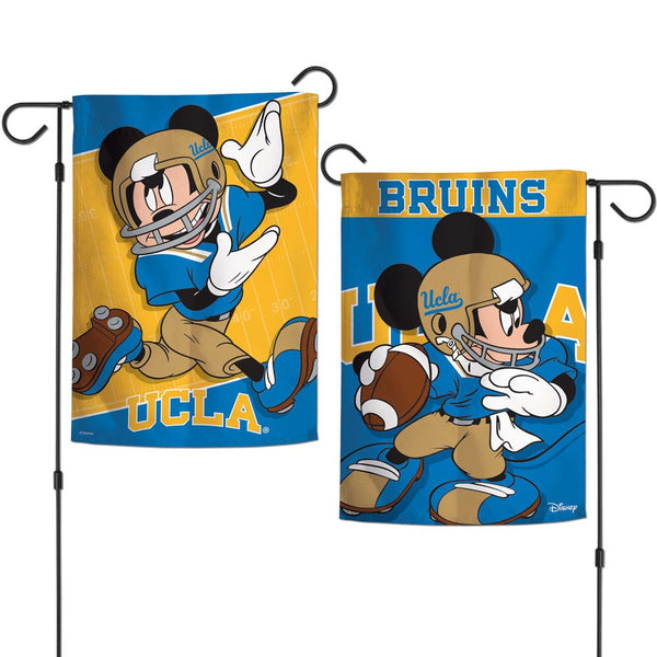 UCLA Bruins / Disney MICKEY MOUSE Garden Flags 2 sided 12.5" x 18"