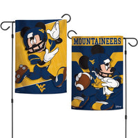 Wholesale-West Virginia Mountaineers / Disney MICKEY MOUSE Garden Flags 2 sided 12.5" x 18"