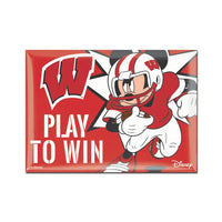 Wholesale-Wisconsin Badgers / Disney Metal Magnet 2.5" x 3.5"