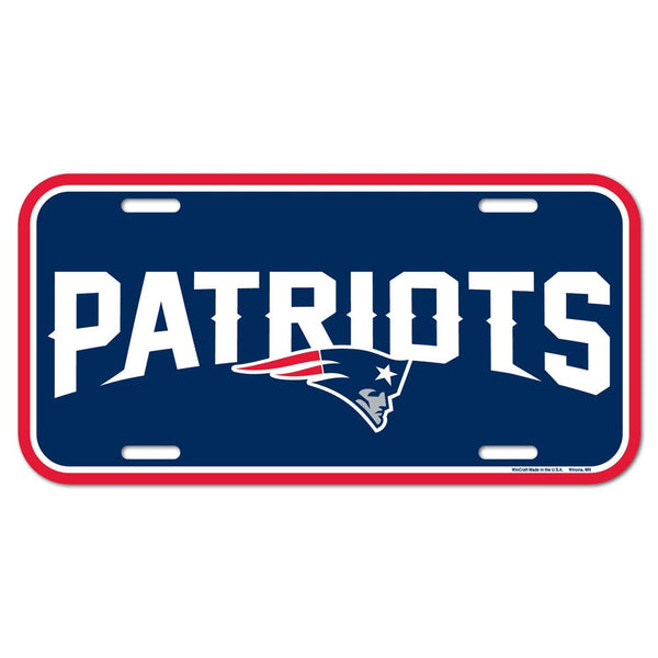 New England Patriots License Plate