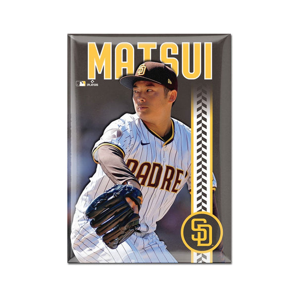 San Diego Padres Metal Magnet 2.5" x 3.5" Yuki Matsui
