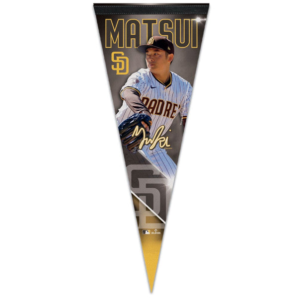 San Diego Padres PLAYERS CHOICE DIAMOND CLUB(R) Premium Pennant 12" x 30" Yuki Matsui
