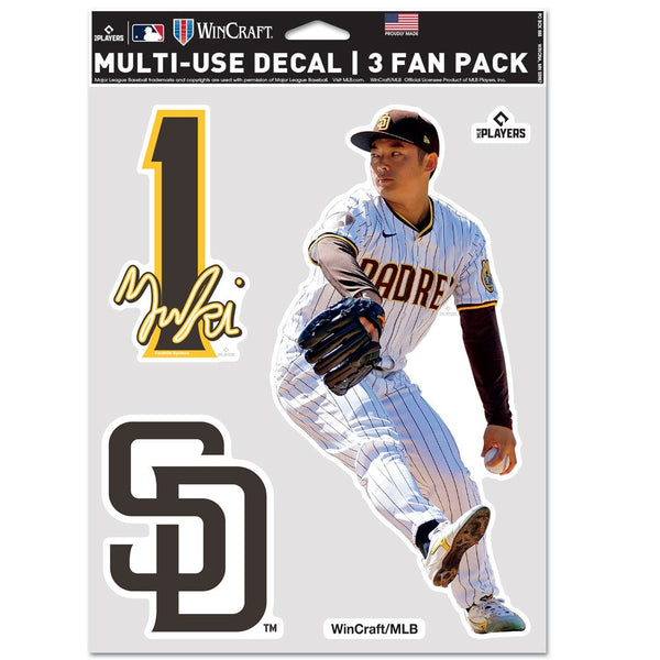 San Diego Padres PLAYERS CHOICE DIAMOND CLUB(R) Multi Use 3 Fan Pack Yuki Matsui